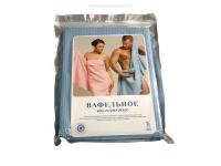 Полотенце банное вафельное, 80х150, Белый кот Смарт